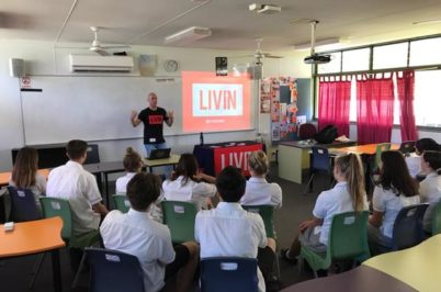 Von Bibra supports LIVINWell at Benowa High School