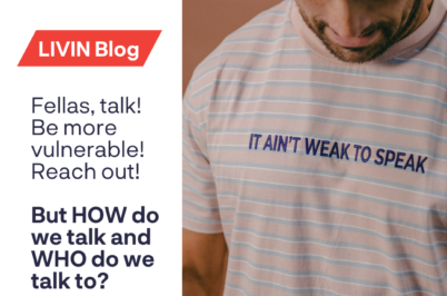 “Fellas, talk”. Suicide is devastating. The pain is real.